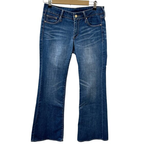 H&M Womens Mid-Rise Bootcut Leg Denim Jeans Blue Medium Wash Size 28x32 - Picture 1 of 14